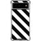 Black and White Geometric Stripes Google Pixel 6 Clear Case